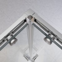 Душевой уголок Cezares Relax-304 100x100 RELAX-304-A-2-100-C-CR профиль Хром глянцевый стекло прозрачное