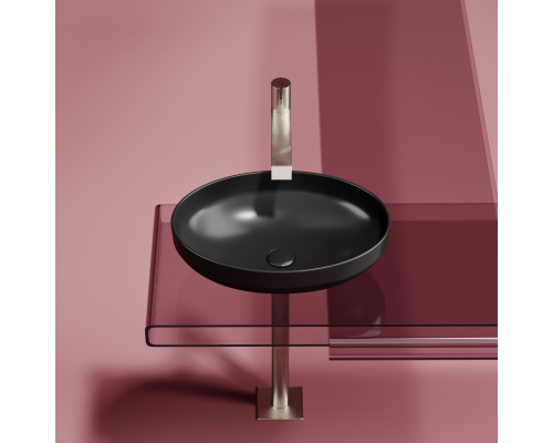 Чаша накладная овальная Ceramica Nova Element 50x36 Чёрный Матовый