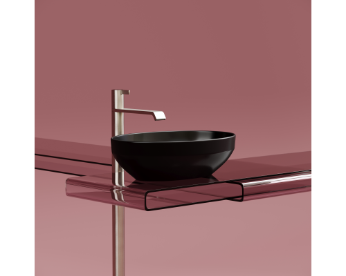 Чаша накладная овальная Ceramica Nova Element 50x36 Чёрный Матовый