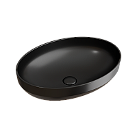Чаша накладная овальная Ceramica Nova Element 50x36 Чёрный Матовый