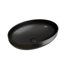 Чаша накладная овальная Ceramica Nova Element 50x36 Чёрный Матовый