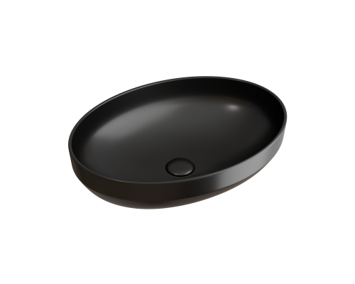 Чаша накладная овальная Ceramica Nova Element 50x36 Чёрный Матовый