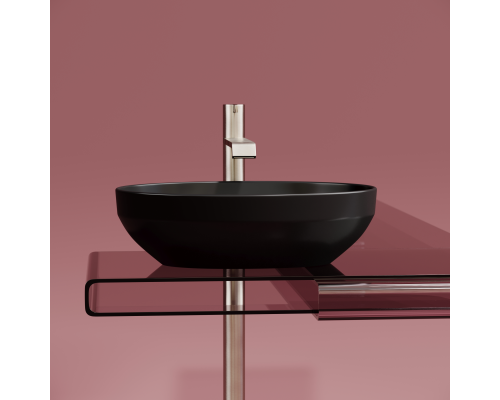 Чаша накладная овальная Ceramica Nova Element 50x36 Чёрный Матовый