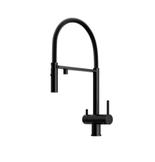 Смеситель для кухни SANCOS Imola SC4010MB с подключением фильтра для воды, матовый черный