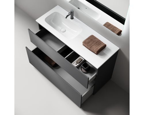 Тумба под раковину Напольная Sancos Folk Floor 119.5 FL120FLGS Grey soft