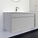 Тумба с раковиной для ванной Comforty Мадрид-80 серый шёлк Comforty 80E
