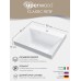 Раковина для ванной 50 см, Uperwood Classic New, белая глянцевая, с накладкой для слива