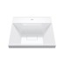 Раковина для ванной 50 см, Uperwood Classic New, белая глянцевая, с накладкой для слива