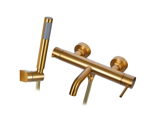 Cмеситель для ванной Raiber premium RPG-003 Graceful, матовое золото