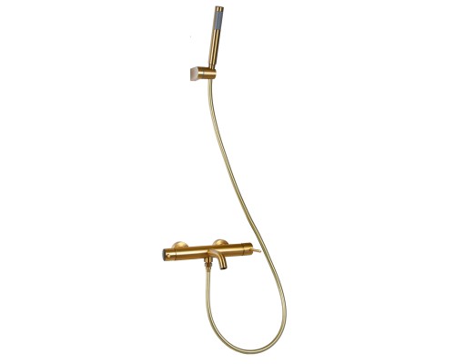 Cмеситель для ванной Raiber premium RPG-003 Graceful, матовое золото