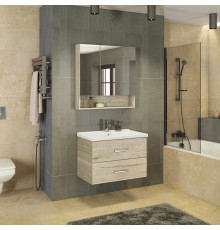 Зеркальный шкаф Comforty Парма 80 00004143489 Дуб дымчатый