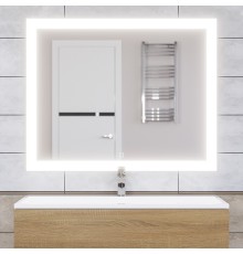 Зеркало для ванной с подсветкой Uperwood Barsa 100х80 см, сенсор/антизапотевание