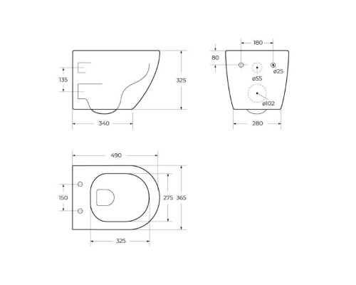 Унитаз BelBagno Uno BB3105CHR/SC подвесной с сиденьем Микролифт