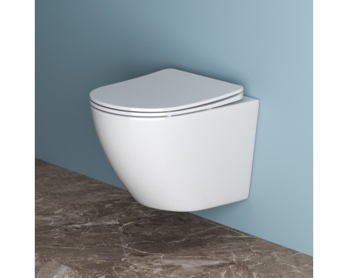 Унитаз BelBagno Uno BB3105CHR/SC подвесной с сиденьем Микролифт