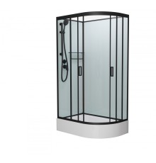 Душевая кабина Frank F412/1 L Black без крыши