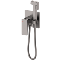 Смеситель с гигиеническим душем Wonzon&Woghand CUBE 2.0, Темный графит WW-88829068-BGM