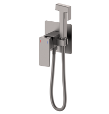 Смеситель с гигиеническим душем Wonzon&Woghand CUBE 2.0, Темный графит WW-88829068-BGM