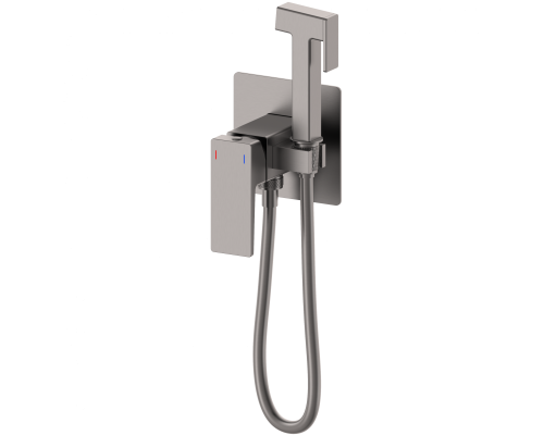 Смеситель с гигиеническим душем Wonzon&Woghand CUBE 2.0, Темный графит WW-88829068-BGM
