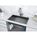 Кухонная мойка Paulmark Next-Skew 74 PM887444-GM Вороненая сталь