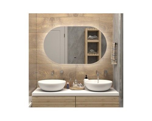 Зеркало Континент Fleur 1200x700 с подсветкой с бесконтактным выключателем