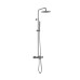 Душевая стойка для ванны с термостатом Benesque Lumiere черный брашированный