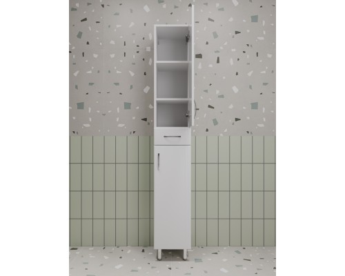 Шкаф-пенал Style Line Эко Стандарт 30 с бельевой корзиной