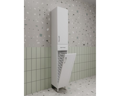 Шкаф-пенал Style Line Эко Стандарт 30 с бельевой корзиной