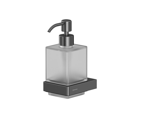 Дозатор для жидкого мыла подвесной WHITECROSS Cubo CU2440GM оружейная сталь