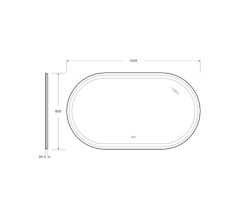 Зеркало Cezares Giubileo 140 CZR-SPC-GIUBILEO-1400-800-TCH-WARM с подсветкой с сенсорным выключателем и подогревом Зеркало Cezares Giubileo 140 CZR-SPC-GIUBILEO-1400-800-TCH-WARM с подсветкой с сенсорным выключателем и подогревом