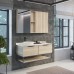 Тумба с раковиной Comforty Порто 120-1 подвесная Дуб дымчатый