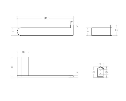 Держатель туалетной бумаги Cezares Stylus STYLUS-PH-01 Хром