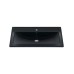 Раковина для ванной 80 см, Uperwood Foster Quartz, черная матовая, уголь