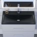 Раковина для ванной 80 см, Uperwood Foster Quartz, черная матовая, уголь