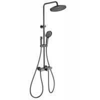 Душевая система с термостатом Wonzon&Woghand, Темный графит