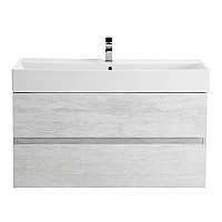 Тумба под раковину Cezares Molveno 46 80 MOLVENO 46-80-2C-SO-LB подвесная Legno Bianco