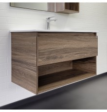 Тумба с раковиной Comforty Бордо 90 дуб темно-коричневый Comforty 9090M