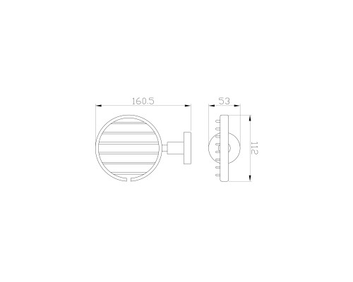 Мыльница с держателем Wonzon&Woghand, Хром