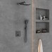 Душевой комплект Vincea VSFW-4211GM встраиваемый 2 режима вороненая сталь
