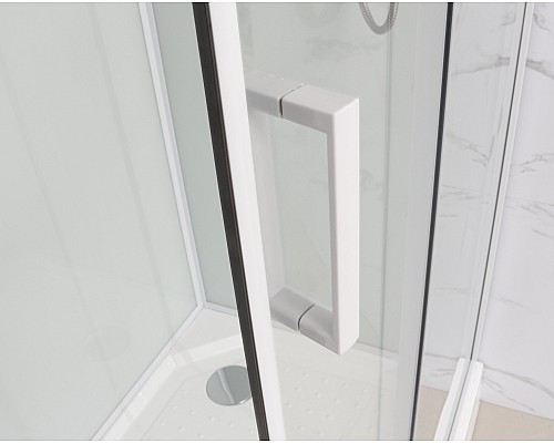 Душевая кабина Frank F408 White без крыши Размер:80x80x215 см Душевая кабина Frank F408 White без крыши Размер:80x80x215 см