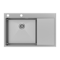 Кухонная мойка Paulmark Atlan EDGE 78 L PM777851-BSL Нержавеющая сталь