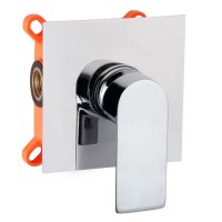 Встраиваемый смеситель AQG Alpha, для душа, хром