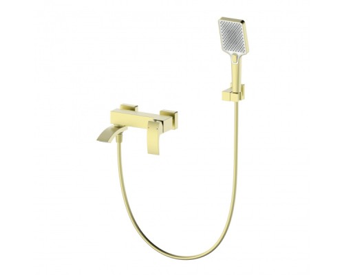 Смеситель для ванны с душем Wonzon&Woghand, Брашированное золото