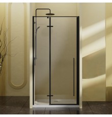 Душевая дверь Vincea Slim-N VDPH-5SN90CLB, 90, черный, стекло прозрачное