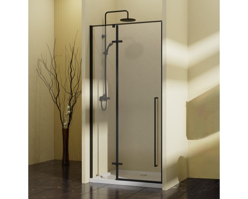 Душевая дверь Vincea Slim-N VDPH-5SN90CLB, 90, черный, стекло прозрачное