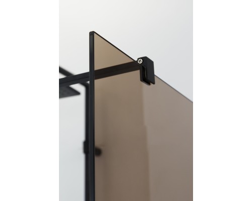 Душевая перегородка Cezares Liberta 120 LIBERTA-L-1-120-BR-NERO Черный матовый