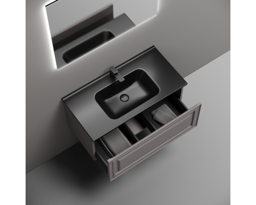 Тумба под раковину подвесная Sancos Very 89х44х40,, с доводчиками, Doha Soft, VR90SM