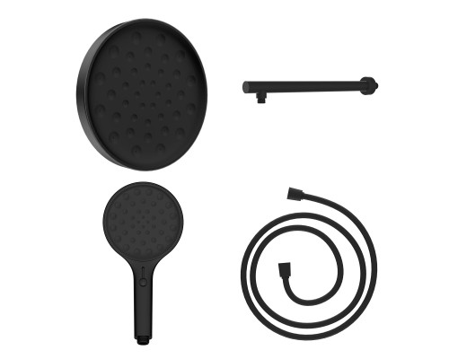 Комплект Vincea Inspire VSHH-3I2AHMB верхний и ручной душ черный