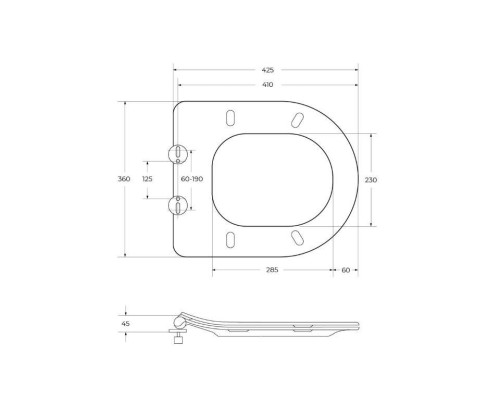 Унитаз BelBagno Loto BB070CHR/SC подвесной с сиденьем Микролифт