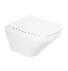 Унитаз BelBagno Sela BB3201CHR/BB3201SC подвесной Белый с сиденьем Микролифт