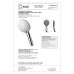 Ручной душ AQG WIND BLU RD, хром